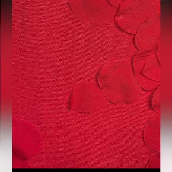 NWT Antonio Melani Willow Floral Applique Mock Neck Short Sleeve Midi Dress - Picture 5 of 12